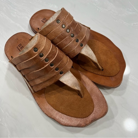 Bed|Stu Nemesis Brown Leather Women's Sandals Size 8.5 - Picture 9 of 12